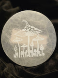 Selenite Mushroom Charging Plate