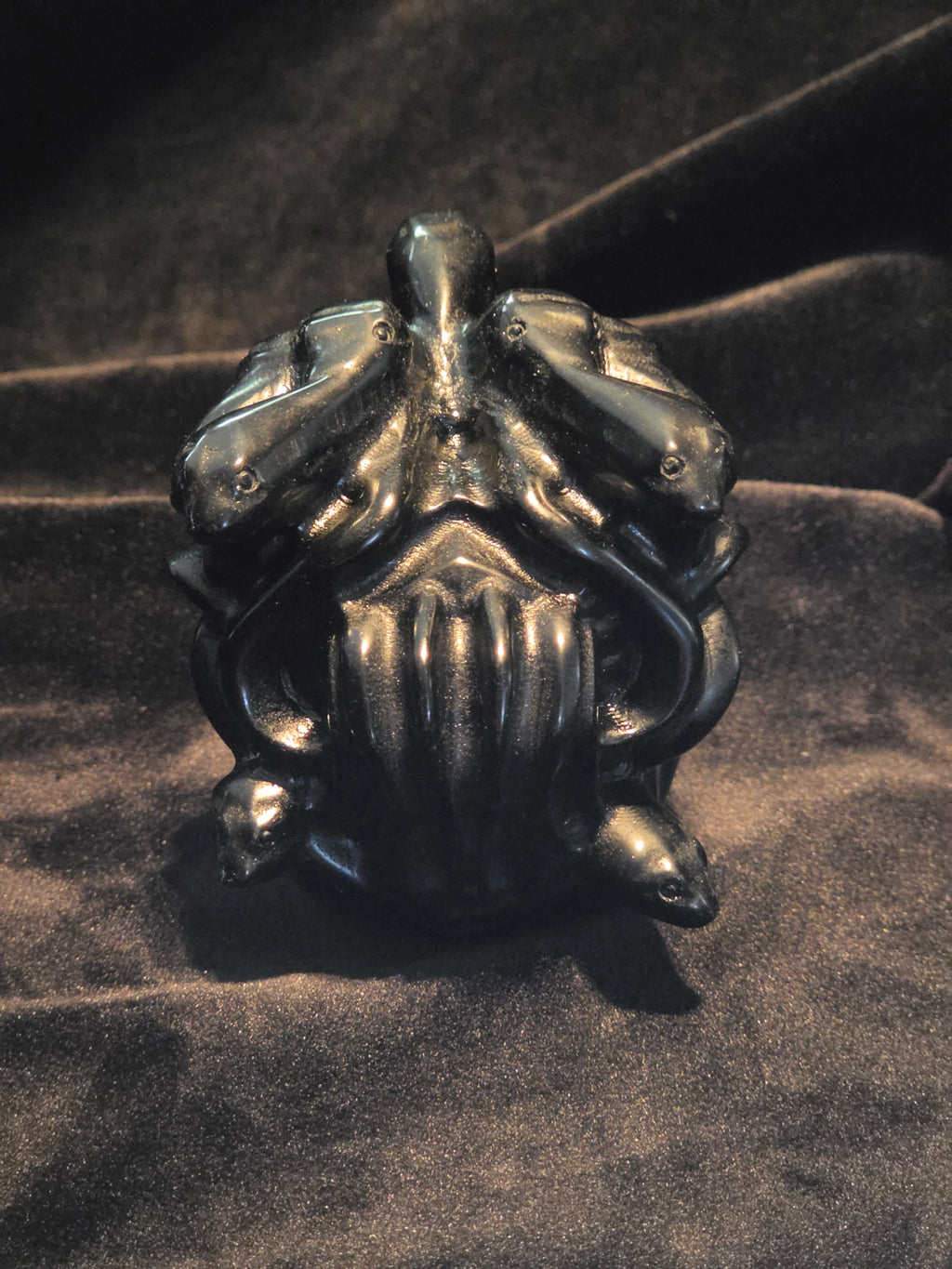 Black Obsidian Medusa Head