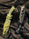 Crystal Knife w/ Skull & Snake
